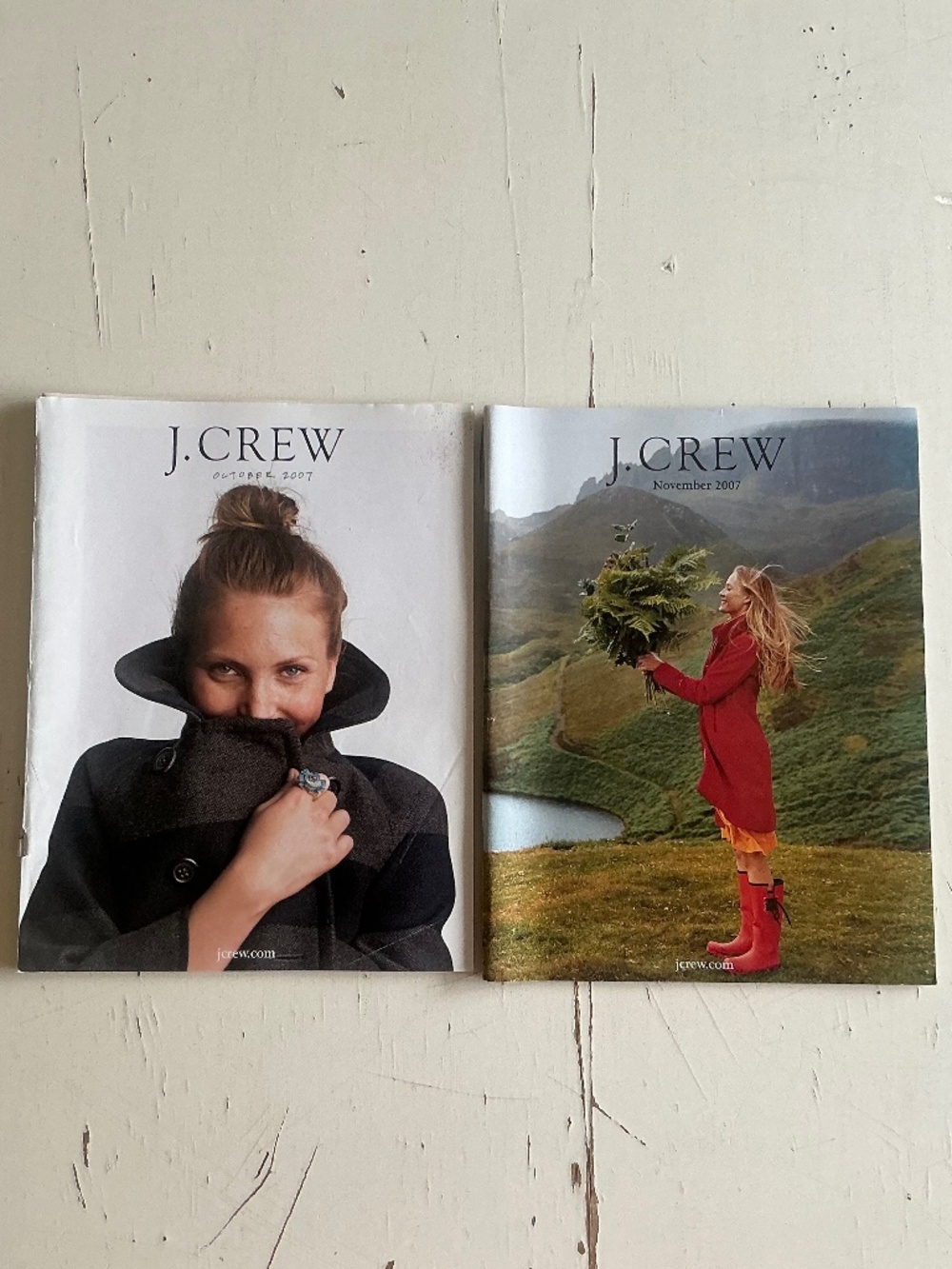 2 Vintage J Crew Catalogs October November 2007 Fall Winter